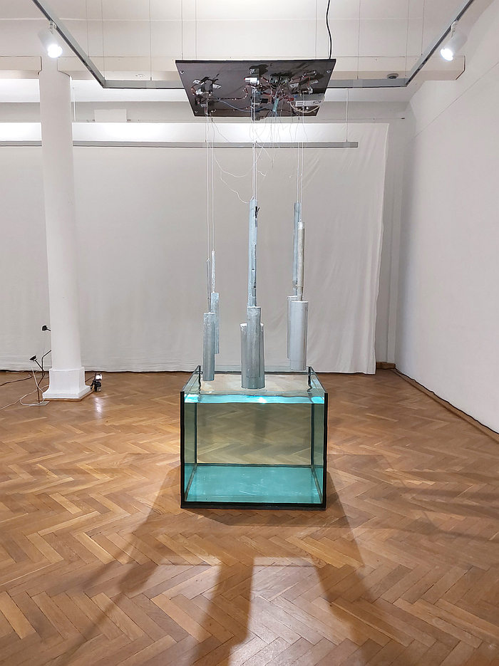 59°05’13.3 N 78°59’40.4 E by Luis Kießling, as seen at The Gallery as a Stage: #1 Sound, Burg Galerie im Volkspark, Halle