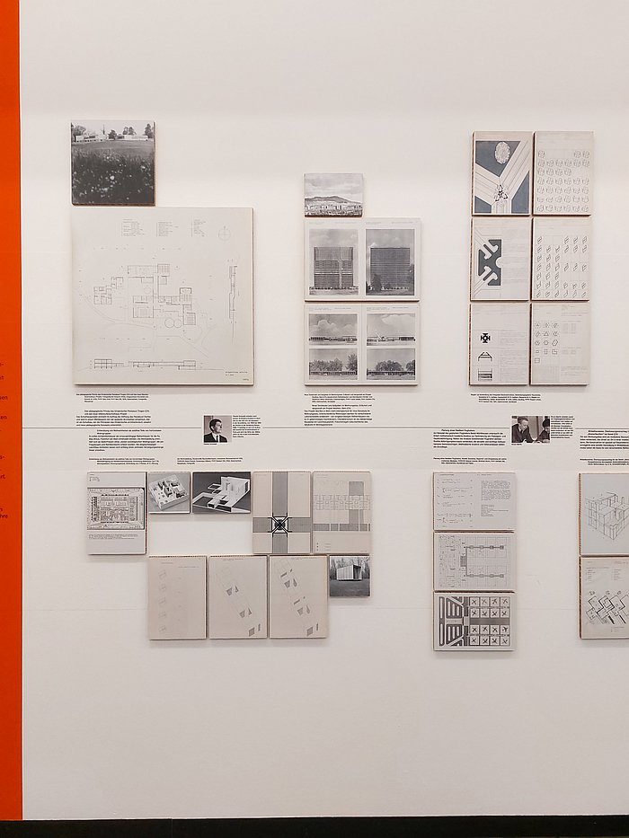 Part of the discussion on Diploma Projects, as seen at Programmed for Hope - Architectural Experiments at the HfG Ulm, HfG-Archiv Ulm