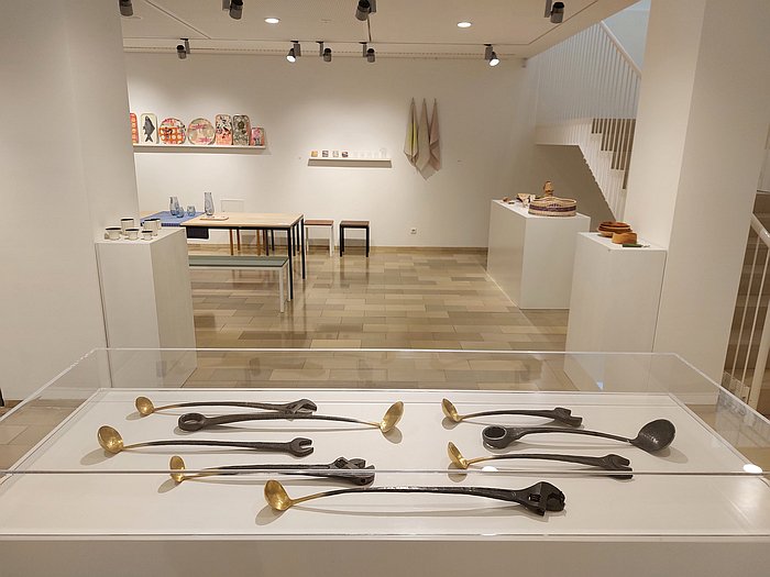 Large serving spoons/ladles by Nils Hint, as seen at Tischkultur, Galerie Handwerk Munich, during Munich Creative Business Week 2025