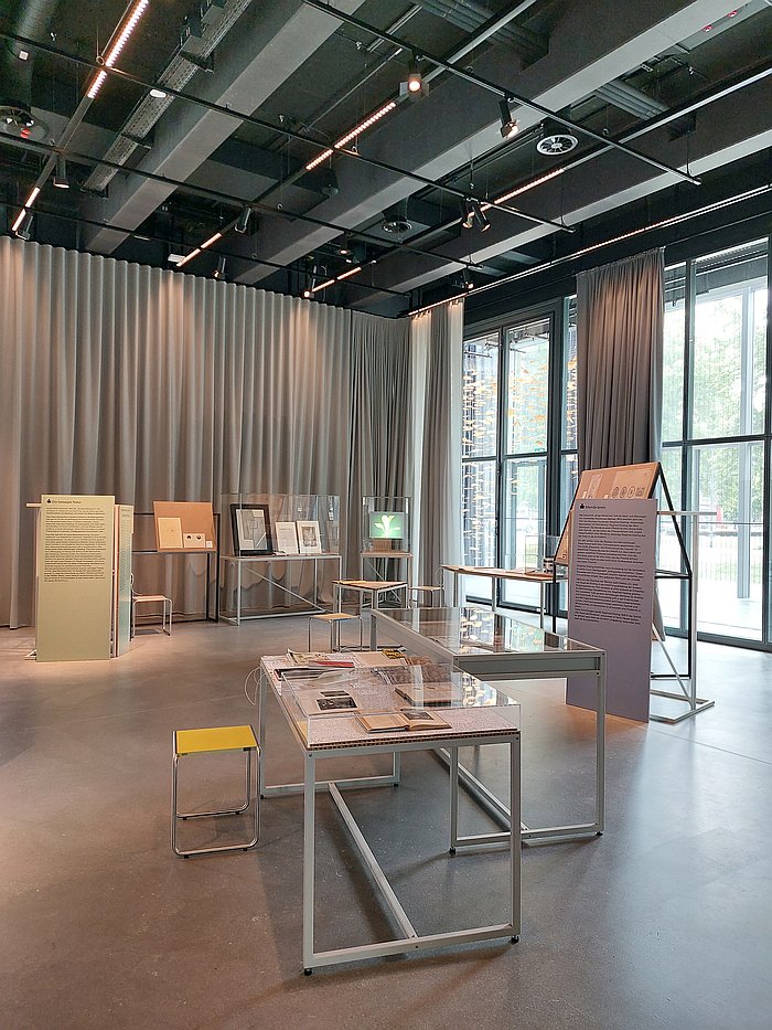 A view across to the chapter Dynamic Nature, as seen at Bauhaus Ecologies, Bauhaus Museum Dessau