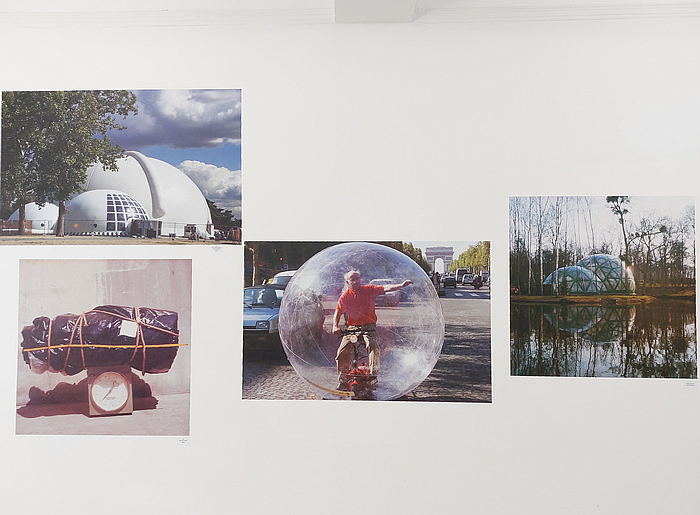 Hans-Walter Müller in the volume Ballon transportable, as seen in Monsieur Luftarchitektur – Hans-Walter Müller. Architekt, Ingenieur, Künstler; 1967 bis heute, Luftmuseum, Amberg