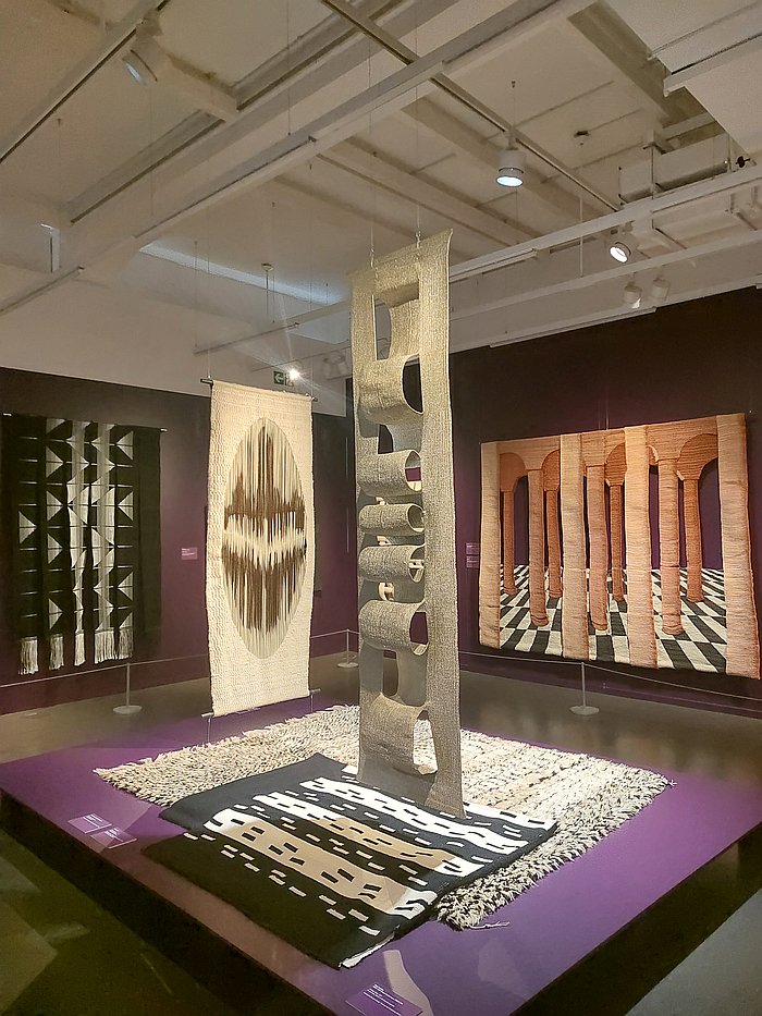 The chapter Trompe-l'œil, as seen at Textile Manifestos - From Bauhaus to Soft Sculpture, Museum für Gestaltung, Zürich