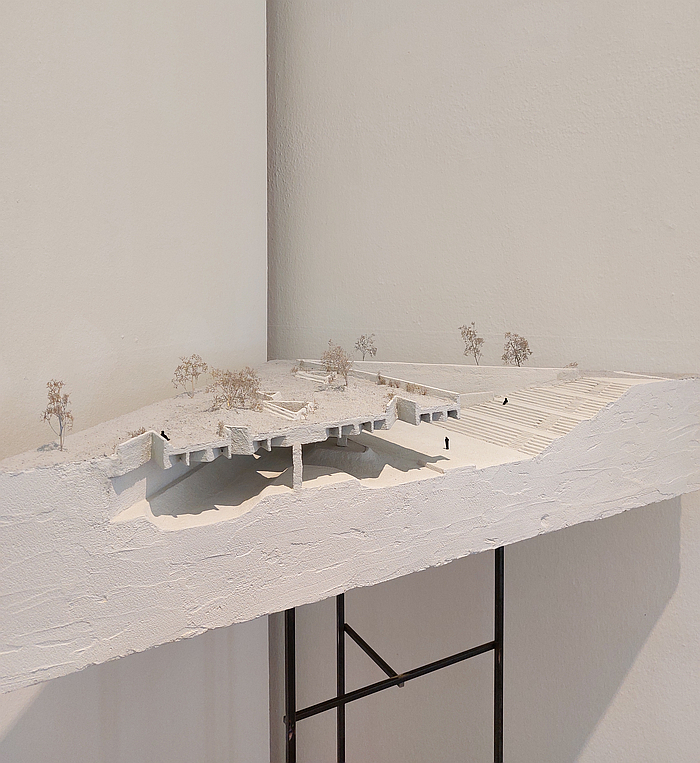 Opposites Attract by Lucy Pritchard, Rebecca Ruggerini and Giacomo Torcoletti from the Technische Universität München, part of Water Futures, as seen at Water and Time in Education and Design- ZAZ Bellerive - Zentrum Architektur Zürich 