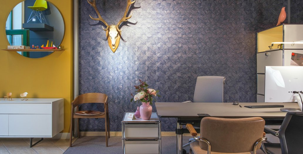 Home office furniture by USM Haller at smow Chemnitz