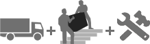 Delivery incl. Assembly Delivery incl. Assembly logo