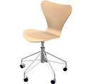 Series 7 Swivel Chair 3117, Clear varnished wood, Natural beech