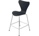 Series 7 Bar Stool 3187/3197, 64 cm, Lacquer, Black