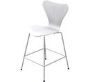 Series 7 Bar Stool 3187/3197, 64 cm, Coloured ash, White