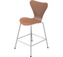 Series 7 Bar Stool 3187/3197, 64 cm, Clear varnished wood, Cherry nature