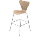 Series 7 Bar Stool 3187/3197, 76 cm, Clear varnished wood, Natural oak