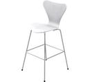 Series 7 Bar Stool 3187/3197, 76 cm, Coloured ash, White