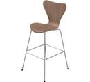 Series 7 Bar Stool 3187/3197, 76 cm, Clear varnished wood, Natural elm