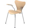 Series 7 Armchair 3207, 46 cm, Clear varnished wood, Natural beech