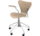 Series 7 Swivel Armchair 3217, Clear varnished wood, Natural oak
