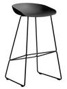 Details Hay About A Stool AAS 38 About A Stool AAS 38, Bar version: seat height 74 cm, Steel black powder-coated, Soft black