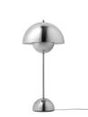 Flowerpot VP3 Table lamp, Polished stainless steel