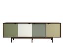 S1 Sideboard, Oiled walnut - Green/grey