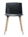 TAC Chair, Coal (glossy), White pigmented oak