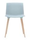 TAC Chair, Ice-blue (mat), White pigmented oak