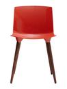 TAC Chair, Red (glossy), Oiled walnut