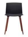 TAC Chair, Black (mat), Oiled walnut