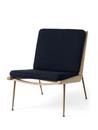 Boomerang Lounge Chair, Loop Marine, Oiled Oak , Without armrests