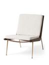 Boomerang Lounge Chair, Loop Cream, Oiled Walnut, Without armrests
