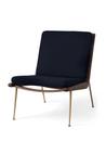Boomerang Lounge Chair, Loop Marine, Oiled Walnut, Without armrests