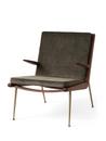 Boomerang Lounge Chair, Duke, Oiled Walnut, With armrests
