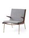 Boomerang Lounge Chair, Hallingdal , Oiled Walnut, With armrests