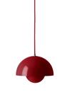 Flowerpot VP1 Pendant Lamp, Vermilion red