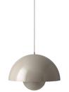 Flowerpot VP2 pendant light, Grey beige