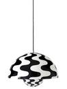 Flowerpot VP2 pendant light, Black/white