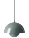 Flowerpot VP2 pendant light, Stone blue