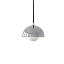 Flowerpot VP10 Pendant Lamp, Chrome-plated