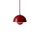 Flowerpot VP10 Pendant Lamp, Vermilion red