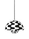 Flowerpot VP7 Pendant Lamp, Black/white