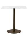 In Between Bistro Table, SK16 rectangular, Bianco carrara / Bronzed 