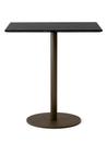 In Between Bistro Table, SK16 rectangular, Nero marquina / Bronzed