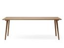 In Between Square Table, L 200 cm x W 90 cm, Smoked lacquered oak