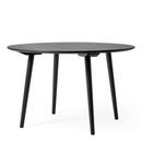 In Between Round Table, Ø 120 cm, Black lacquered oak