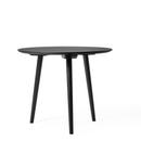 In Between Round Table, Ø 90 cm, Black lacquered oak