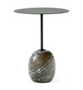 Lato Side Table, Round (Ø 40 cm), Deep Green / Verde Alpi Marble