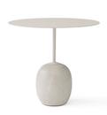 Lato Side Table, Oval (L 50 x W 40 cm), Ivory White / Crema Diva marble