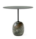 Lato Side Table, Oval (L 50 x W 40 cm), Deep Green / Verde Alpi Marble