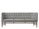 Mayor Sofa, Fabric Sunniva 2 Grey, Smoked oiled oak