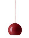 Topan Pendant Lamp, Vermilion red