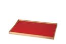 Turning Tray, S (23 x 45 cm), Black/Red