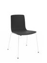 Aava Chair, White, Black, Without armrests