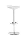 Babar Bar Stool, Fixed height between 64,5-77,5 cm, White